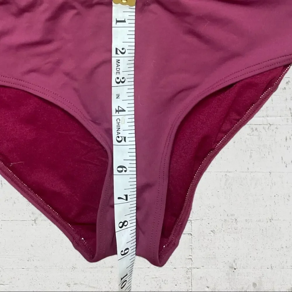 Niptuck High Neck Tankini Size 6 Swim Beach Modest Sliming Minimalist